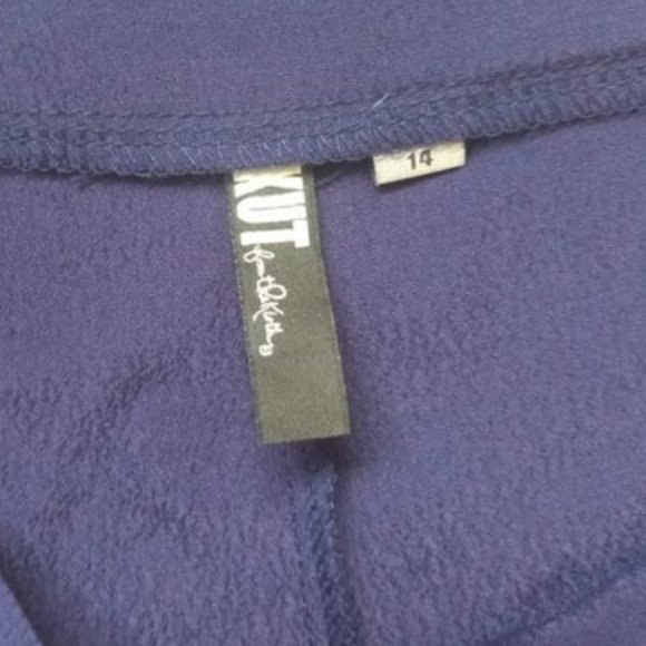 Kut From the Kloth Cloth Shorts Ruffle Blue 14 - Picture 5 of 5